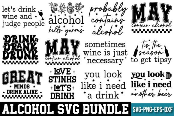 Alcohol SVG Design Bundle: Creative Assets for Every Project