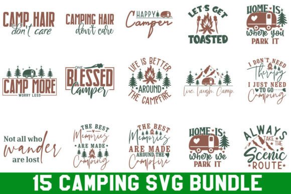 Camping SVG PNG Design Bundle: Your Toolkit for Outdoor Branding