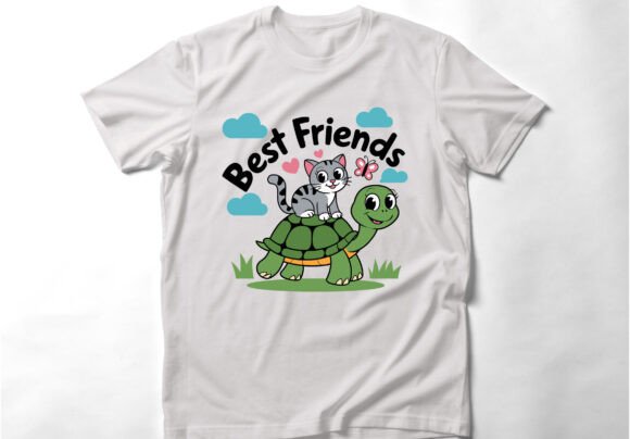 Celebrate Friendship with Adorable Turtle T-Shirt Art