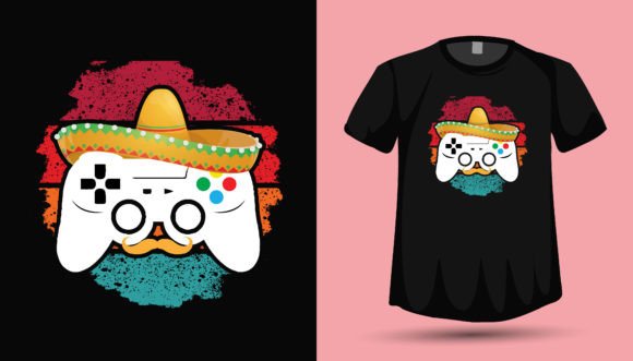 Cinco De Mayo Gaming Tshirt Design: Level Up Your Festive Gear