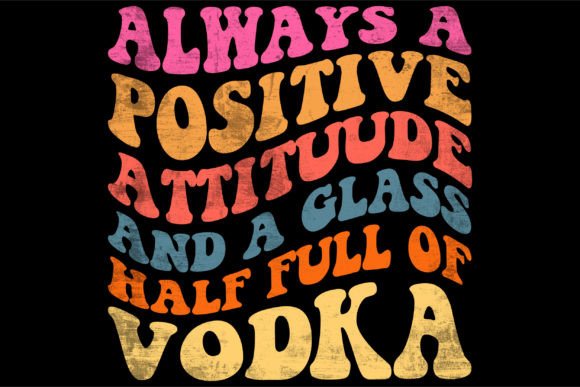 Groovy Vibes: Retro Wavy Design for a Positive Attitude