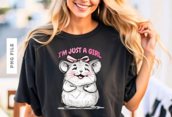 I'm Just a Girl T-shirt Design: A Versatile Asset for Creators