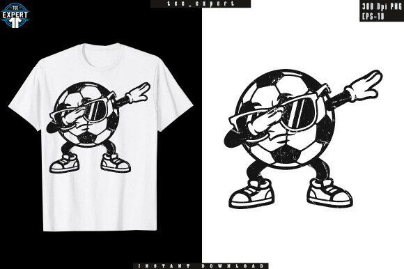 Score Big with This Playful Soccer Ball Dabbing Design
