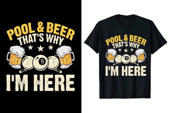Sinking the Shot: The Timeless Appeal of a Vintage Pool Player Tee