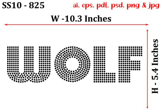 Wolf Rhinestone Design: Fierce Beauty in Sparkling Detail